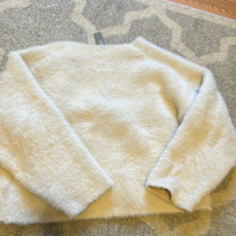 Women's Cream Double-Breasted Jacket - Picture 4 of 4